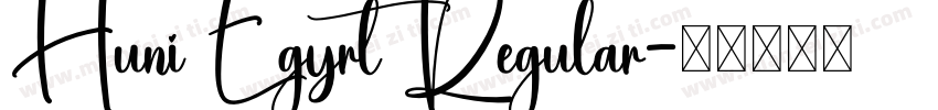 Huni Egyrt Regular字体转换